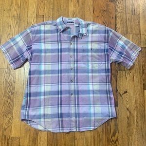 Vintage 90s Y2K button down short sleeve shirt large